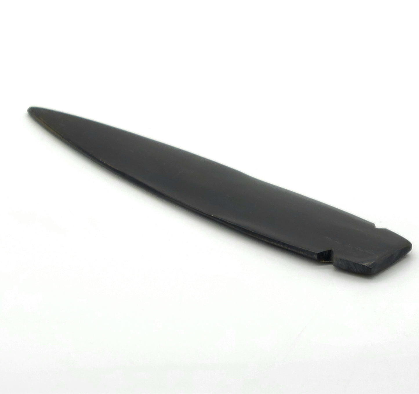 Buffalo horn spear head, Hand carved, 6.5" long, indigenous