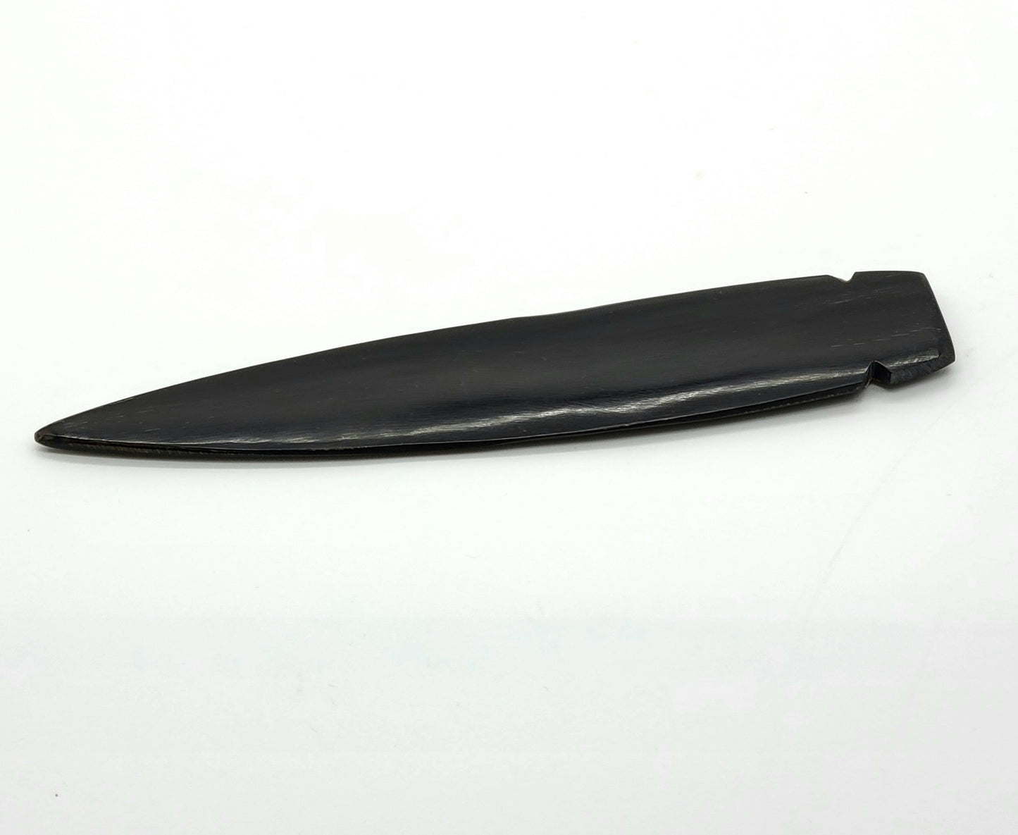 Buffalo horn spear head, Hand carved, 6.5" long, indigenous