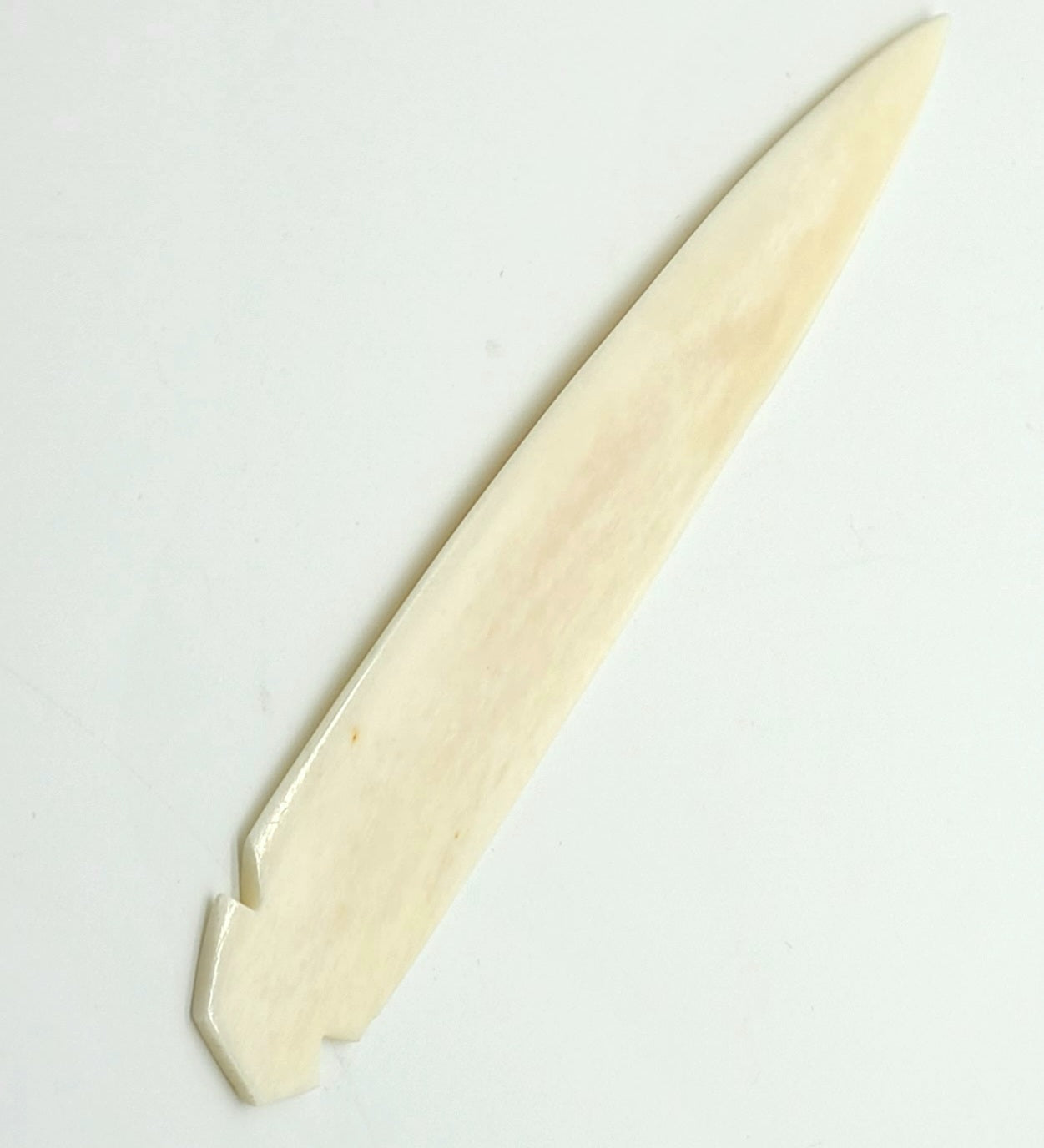 Spear Head, Cow Bone, Hand Crafted, Indigenous, 6.5"