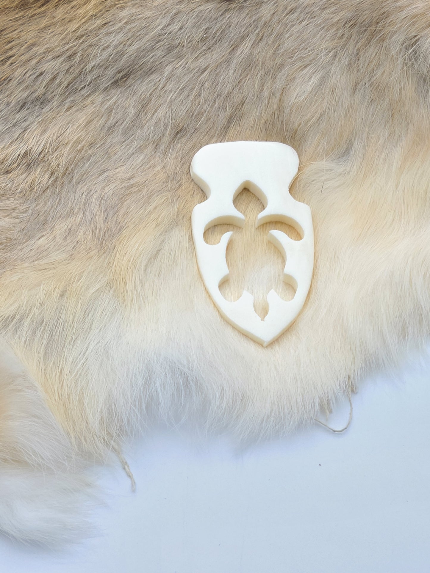 Turtle Pendant, Cow Bone, Hand Carved for Necklaces, Chokers, Broaches, Armbands, Regalia and Decorations