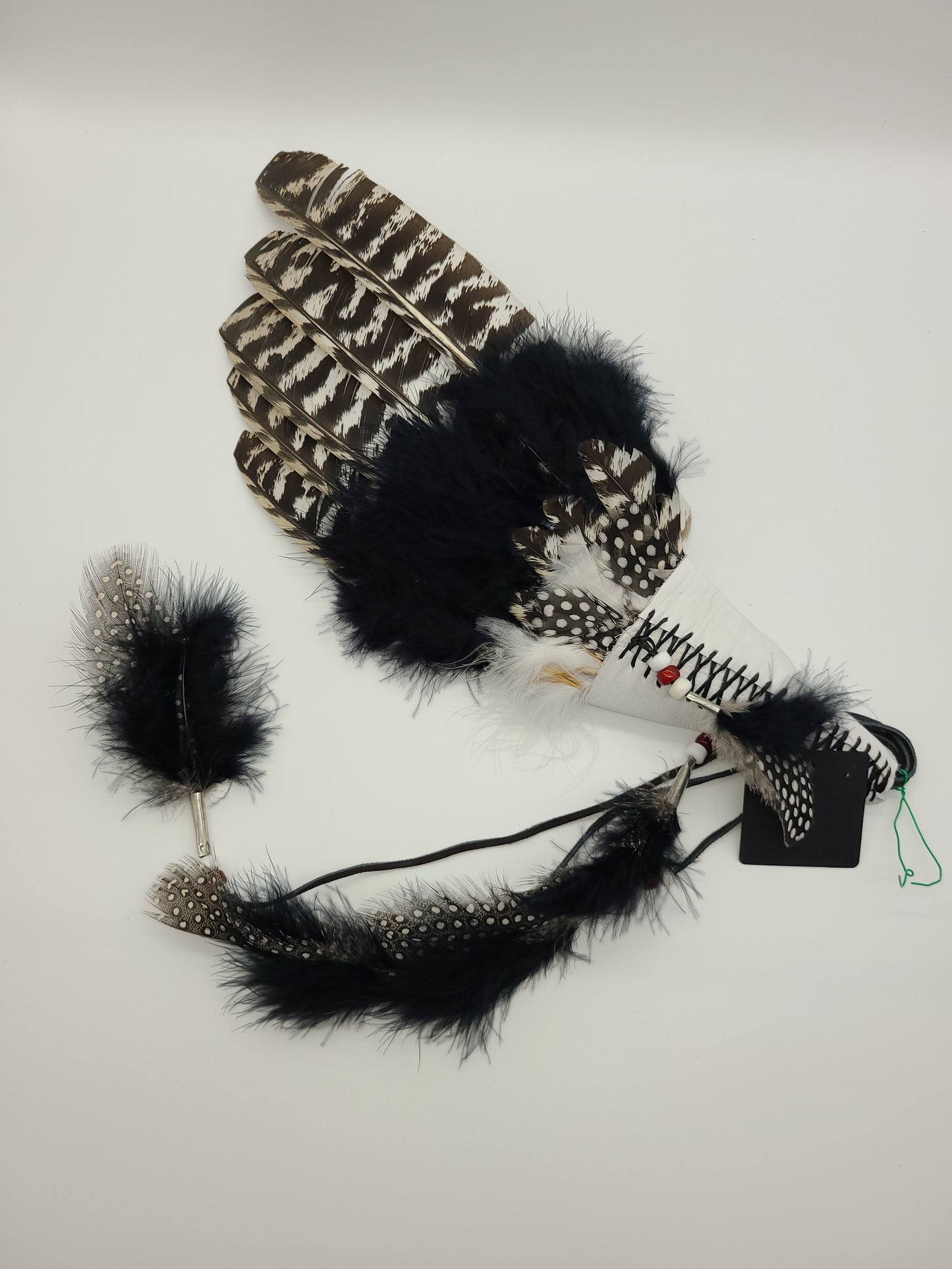 Smudging Wing, Prayer Wing, Wild Turkey, Leather, Goose, Sinew, Fan, Ceremony,