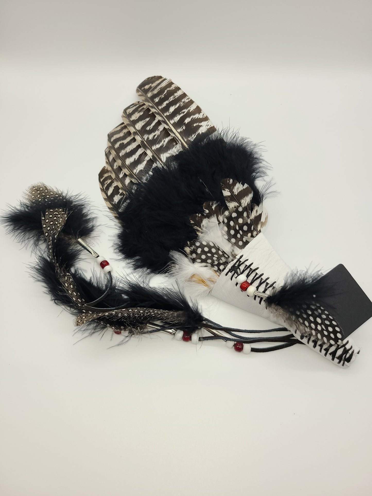 Smudging Wing, Prayer Wing, Wild Turkey, Leather, Goose, Sinew, Fan, Ceremony,