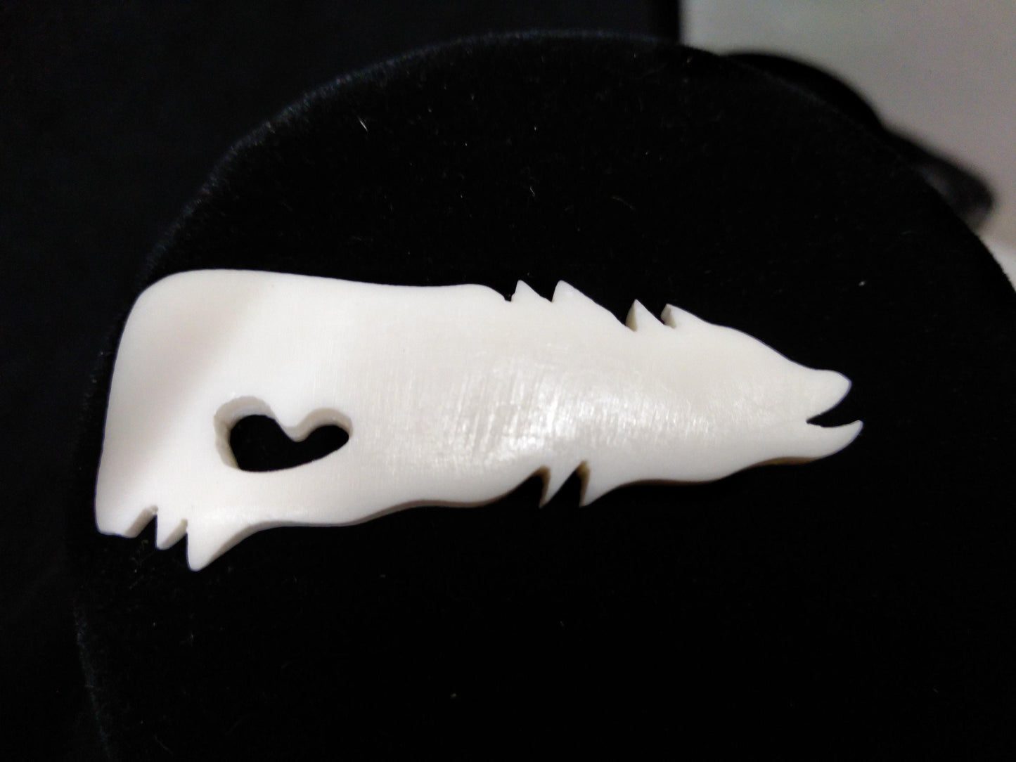 Wolf Pendant, Cow Bone, Hand Carved for Necklaces, Bracelets, Earrings, Chokers, Regalia, Decoration