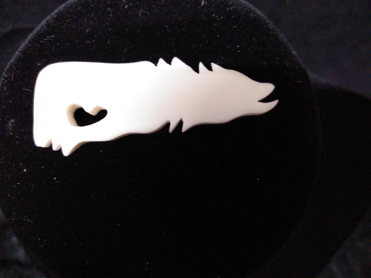 Wolf Pendant, Cow Bone, Hand Carved for Necklaces, Bracelets, Earrings, Chokers, Regalia, Decoration