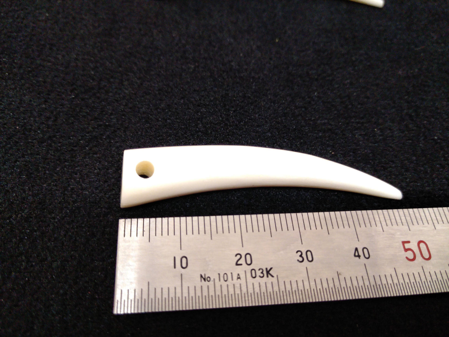 Talons Hand Carved Cow Bone 1.5" - 2.5" Drilled for Pendants, Necklaces, Earrings or Chokers