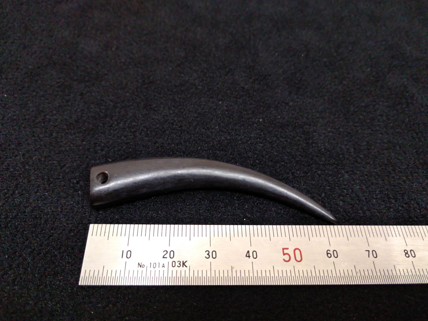 Talons, Hand Carved Black Buffalo Horn or Cow Bone 1.5"- 2.5" Drilled for Pendants