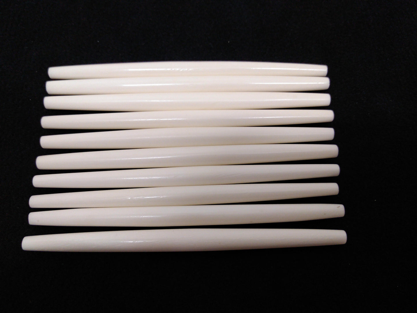Hair Pipes, White Cow Bone, Beads, Hand Crafted, 1/2" - 4" for Necklaces, Breast Plates, Chokers, Regalia, Decoration