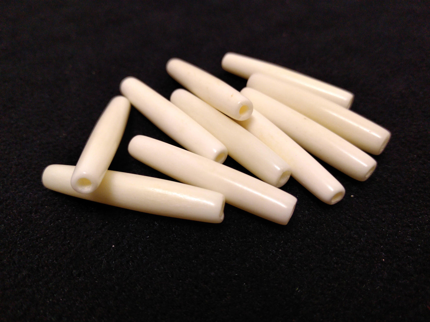 Hair Pipes, White Cow Bone, Beads, Hand Crafted, 1/2" - 4" for Necklaces, Breast Plates, Chokers, Regalia, Decoration