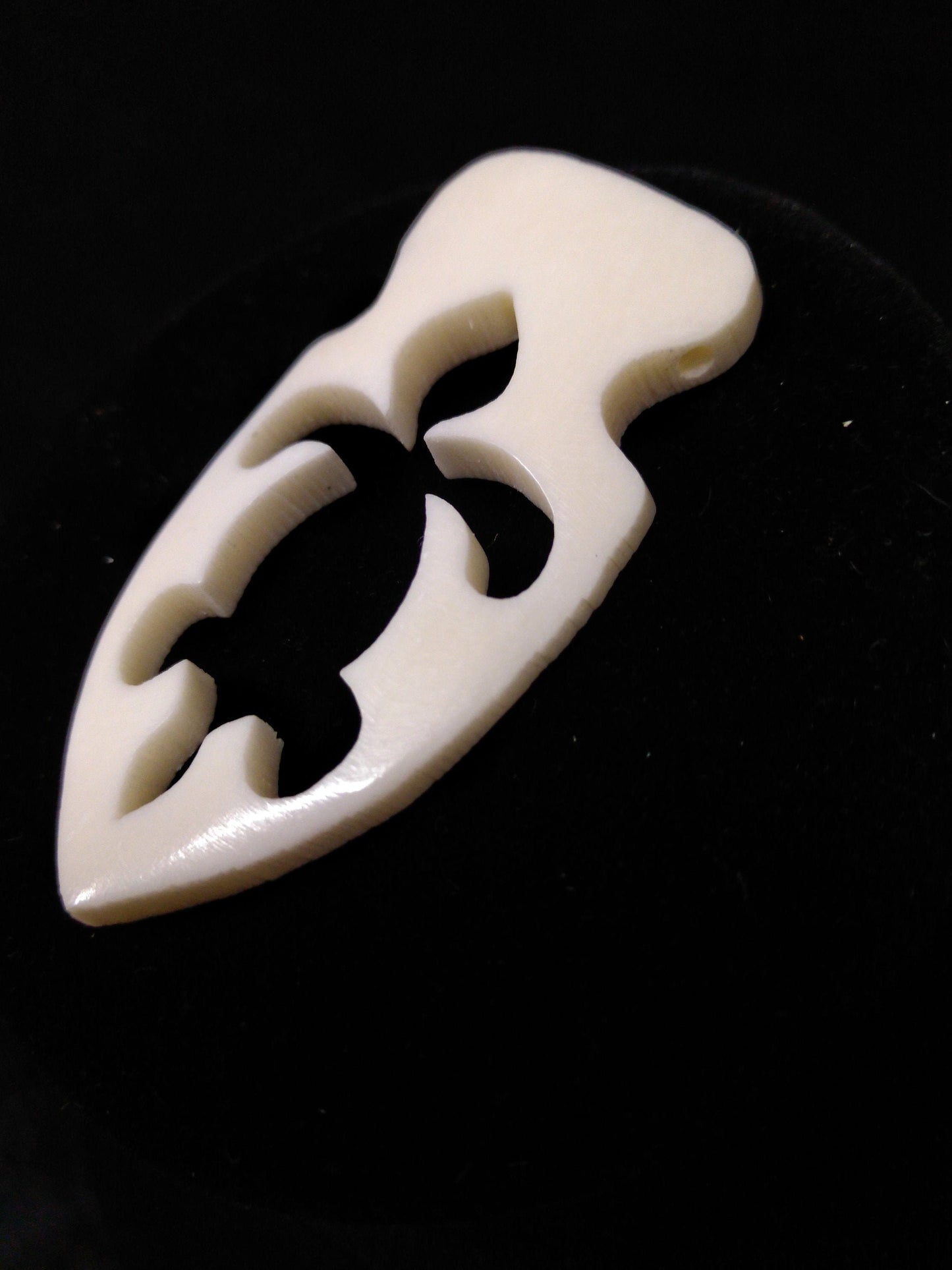 Turtle Pendant, Cow Bone, Hand Carved for Necklaces, Chokers, Broaches, Armbands, Regalia and Decorations