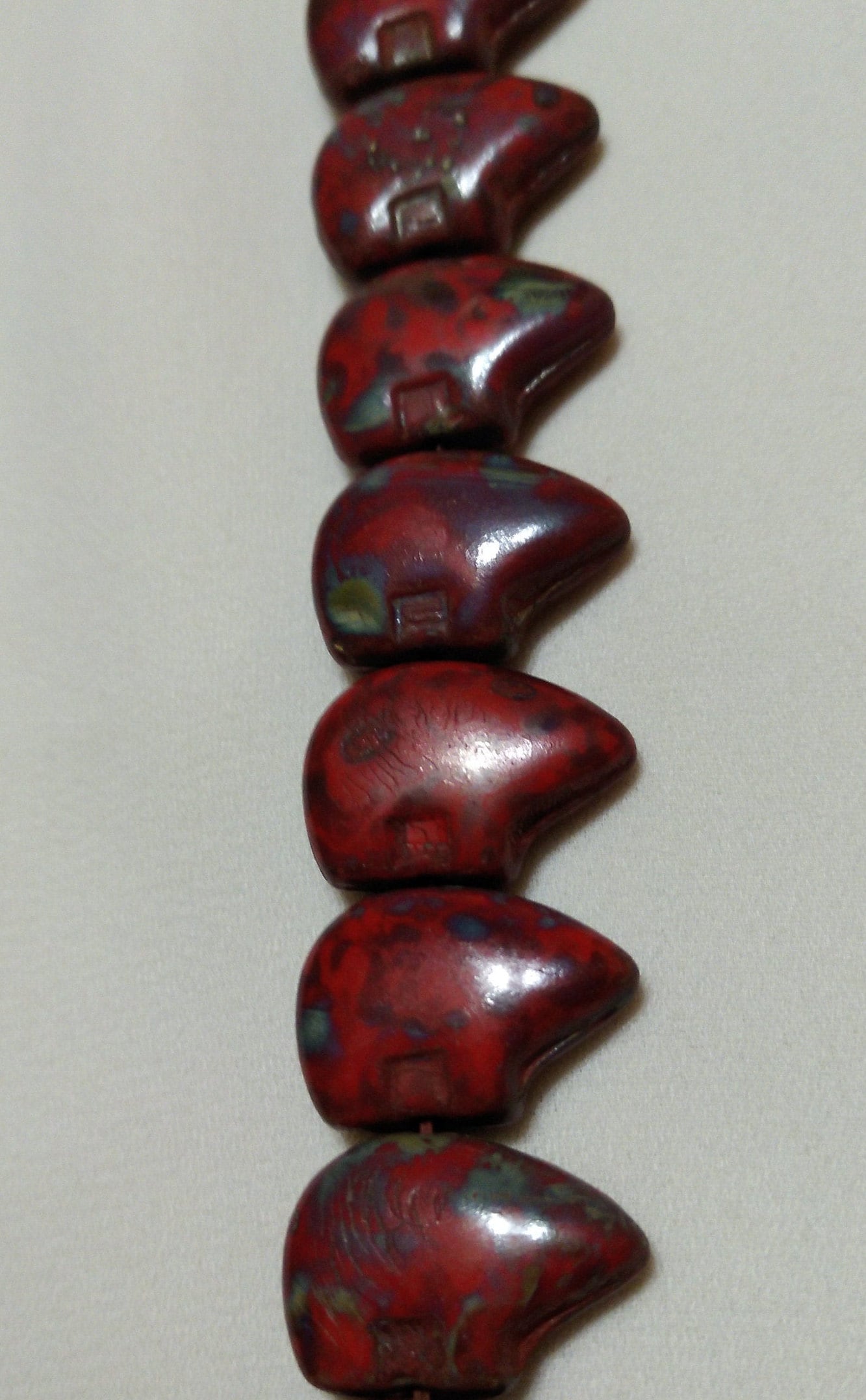 Glass and stone pre strung Bear Beads 10mm x 15mm, 12mm x 18mm, for Necklaces, Beading, Bracelets, Earrings, Decorations