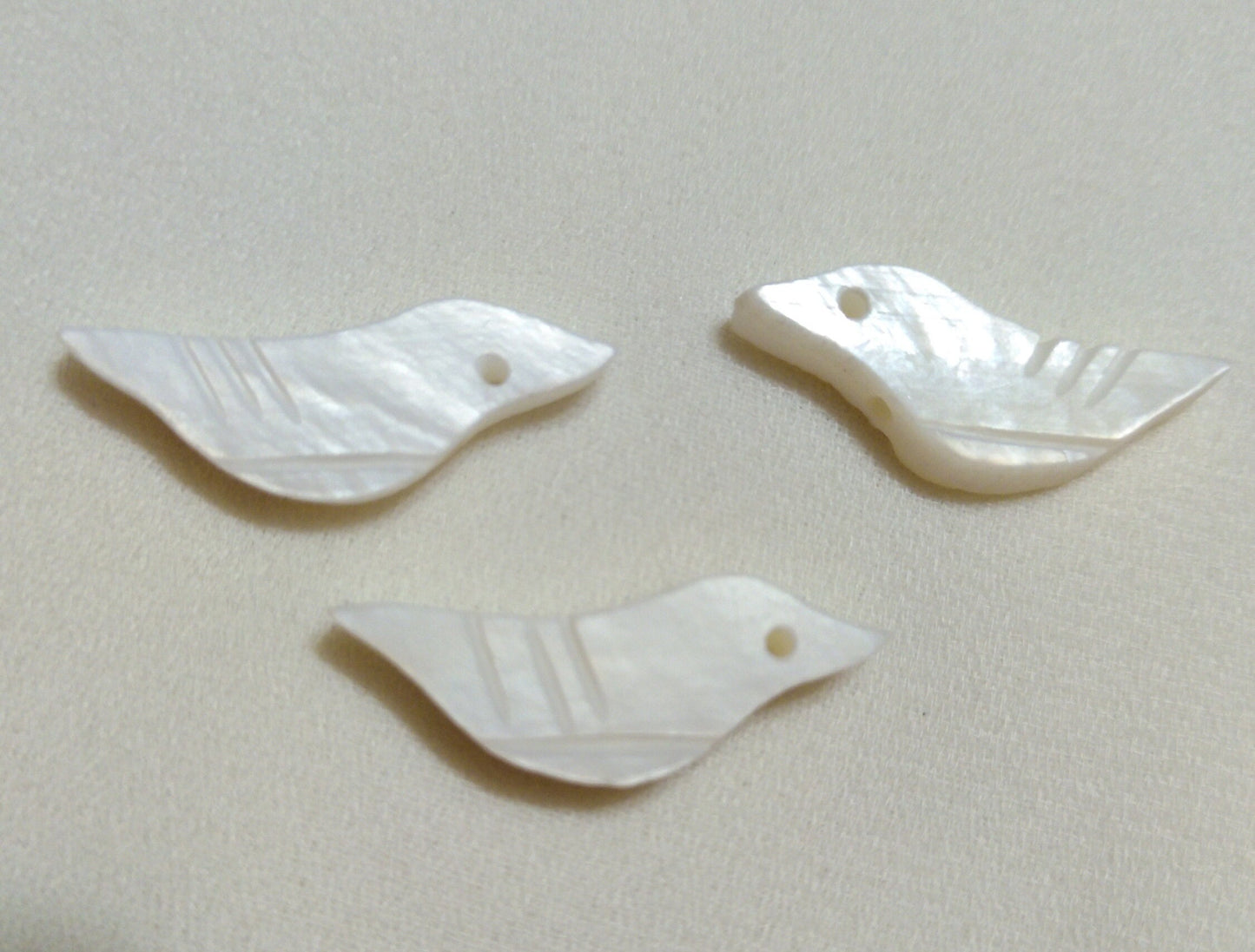 Hand carved Bird Fetish Beads, Cow Bone Black Buffalo Horn, Shell for necklaces, Earrings, Bracelets, Beading, Decorations