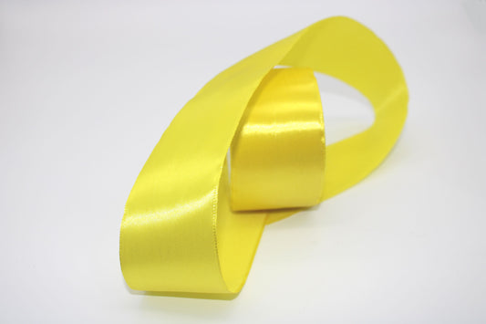 Yellow, 13,  single face Ribbon available in 15, 20, 25, 40, and 50 mm for Ribbon Skirts, Shirts, Crafts, Weddings and gifts