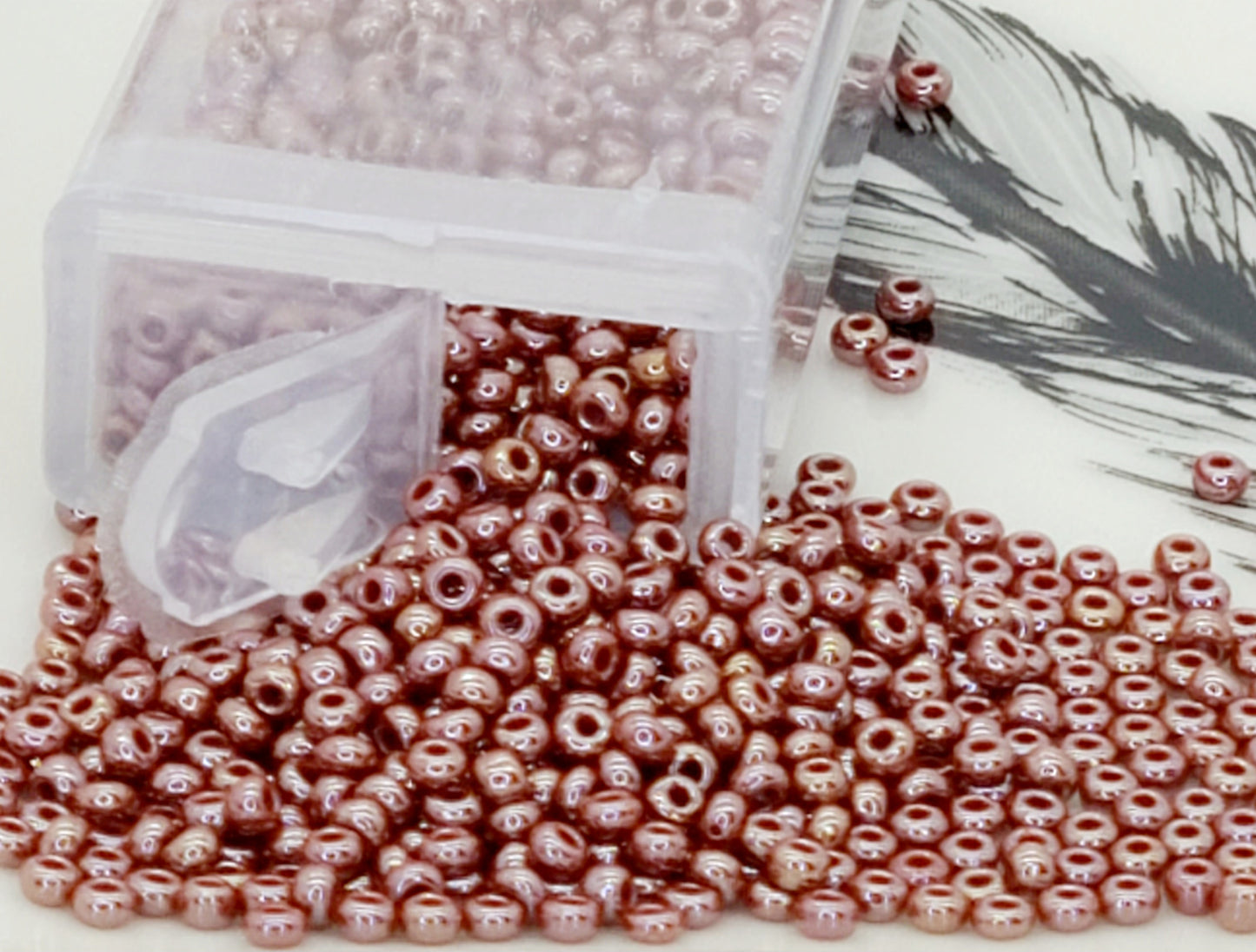 Czech Seed Beads, Premium, 10/0, 37 color choices and/or finishes, New flip top lid design