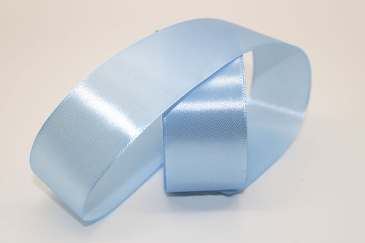 Sky Blue, 28,  Single face Ribbon available in 15, 20, 25, 40, and 50 mm for Ribbon Skirts, Shirts, Crafts, Weddings and gifts