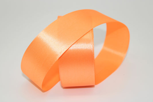 Peach, 29,  Single face Ribbon available in 15, 20, 25, 40, and 50 mm for Ribbon Skirts, Shirts, Crafts, Weddings and gifts