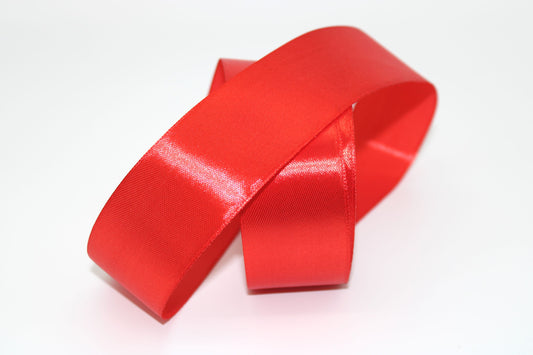 Red, 06 single face Ribbon available in 15, 20, 25, 40, and 50 mm for Ribbon Skirts, Shirts, Crafts, Weddings and gifts