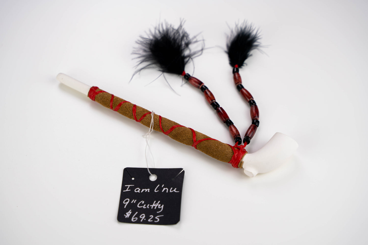 Individually Designed/Crafted Clay Pipes decorated, fully functional, 4"- 9" Cutty or Elizabethan style, with wooden hand carved stand, Indigenous made