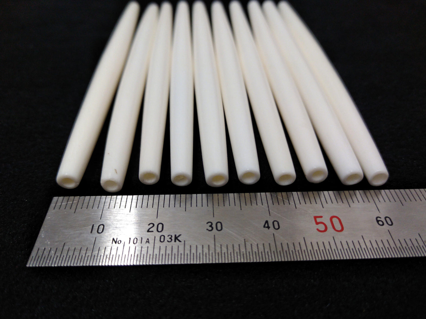 Hair Pipes, White Cow Bone, Beads, Hand Crafted, 1/2" - 4"  for Necklaces, Breast Plates, Chokers, Regalia, Decoration