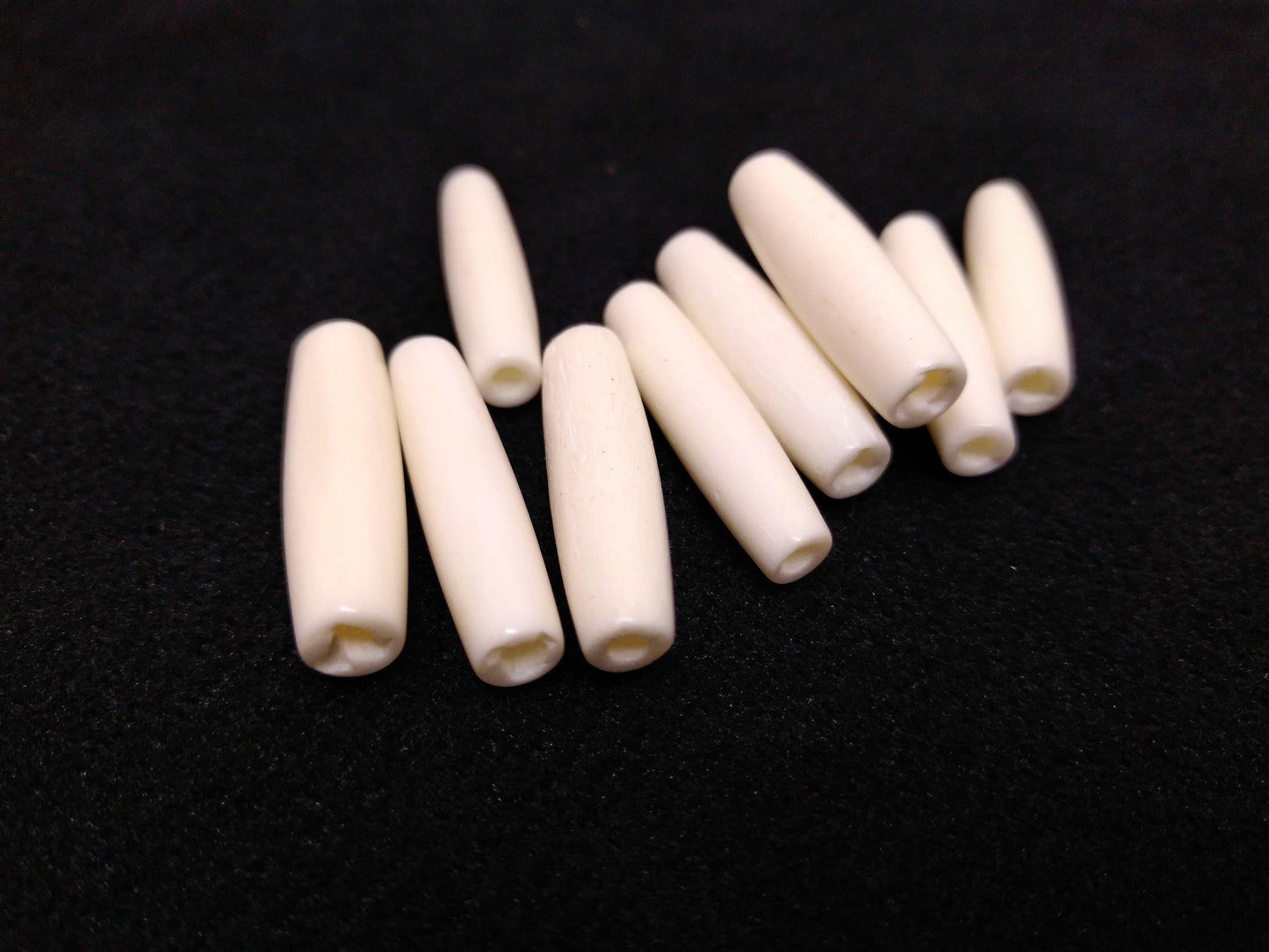 Hair Pipes, White Cow Bone, Beads, Hand Crafted, 1/2" - 4"  for Necklaces, Breast Plates, Chokers, Regalia, Decoration