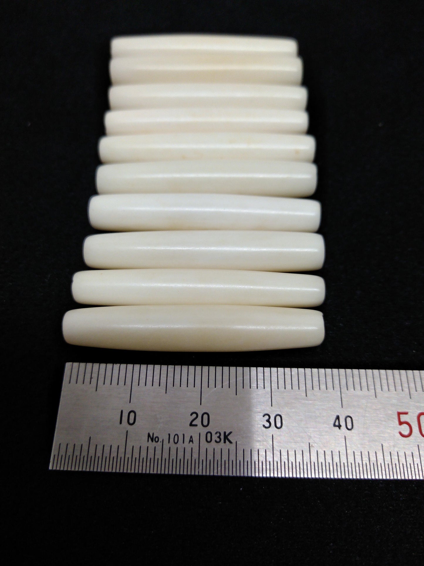 Hair Pipes, White Cow Bone, Beads, Hand Crafted, 1/2" - 4"  for Necklaces, Breast Plates, Chokers, Regalia, Decoration