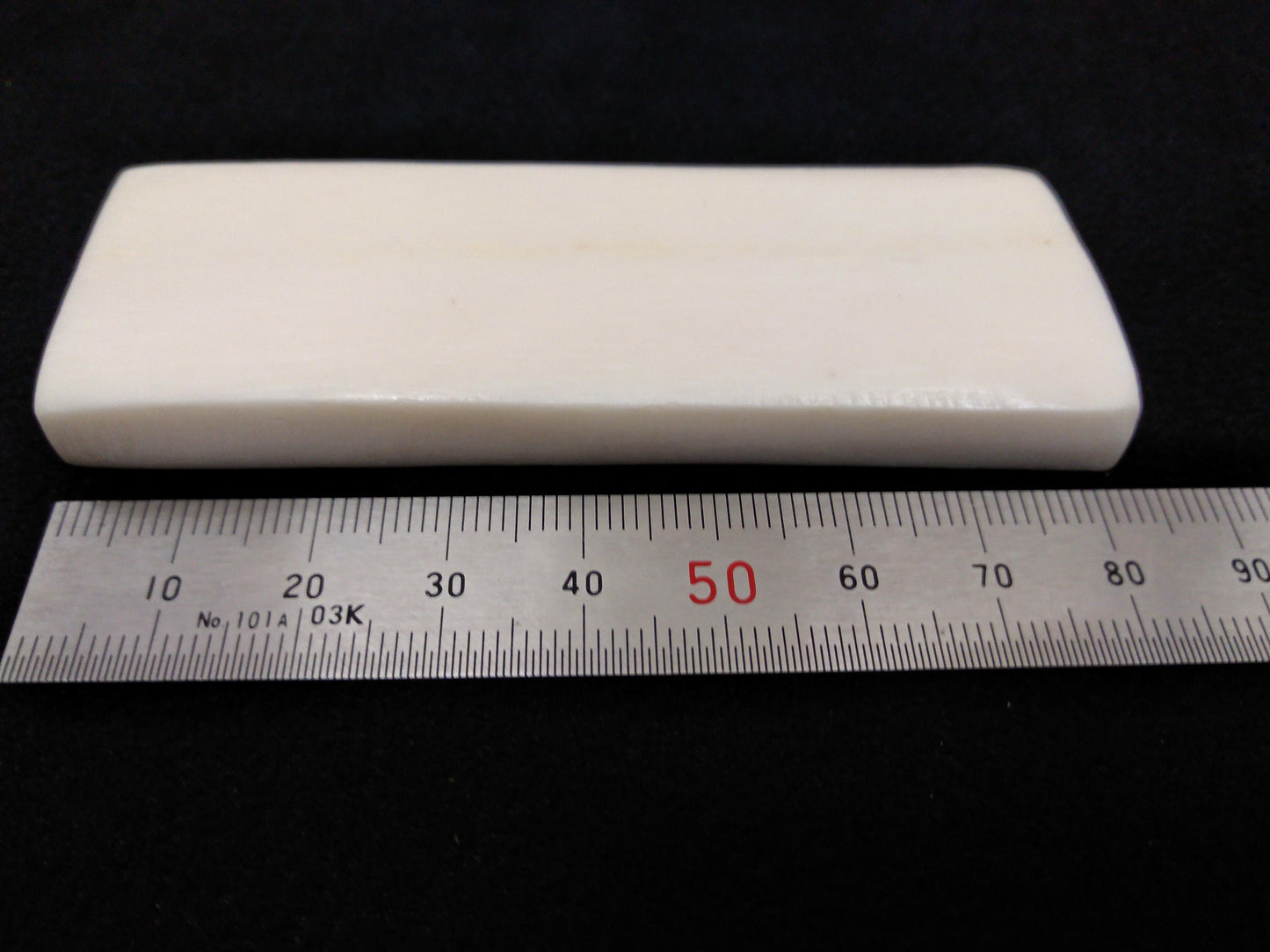 Cow Bone Slab 3" x 1.5" approx. For Scrimshaw, carving pendants or Jewelry, and making Knife handles