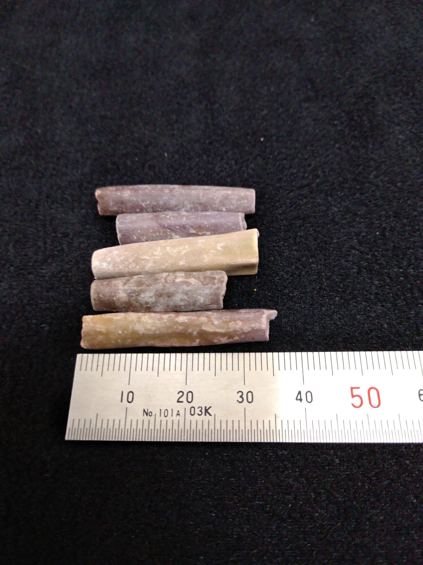 Bead Hand Crafted Hair Pipes Natural Soft Stone stripes/mottled, various sizes, package of 5