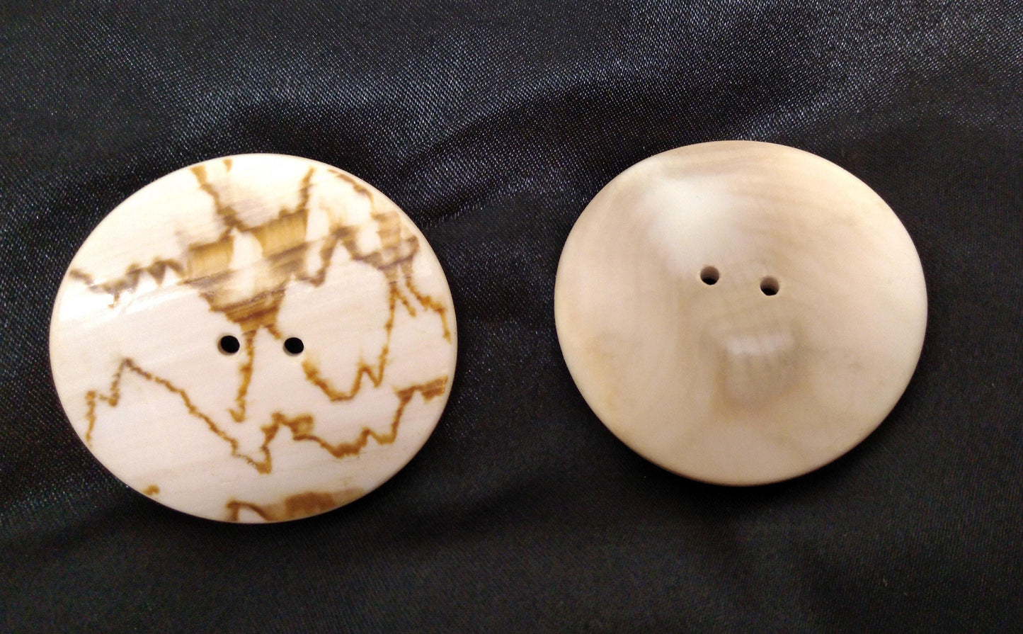 Shell Disc Buttons 1", 1.5", 2" or 2.5" each for Regalia, Button Blankets, Shawls, Macrame, Hats, and Broaches or Clasps