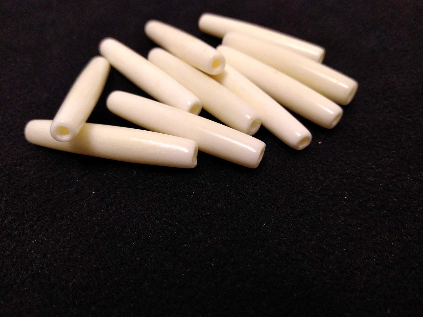 Hair Pipes, White Cow Bone, Beads, Hand Crafted, 1/2" - 4"  for Necklaces, Breast Plates, Chokers, Regalia, Decoration