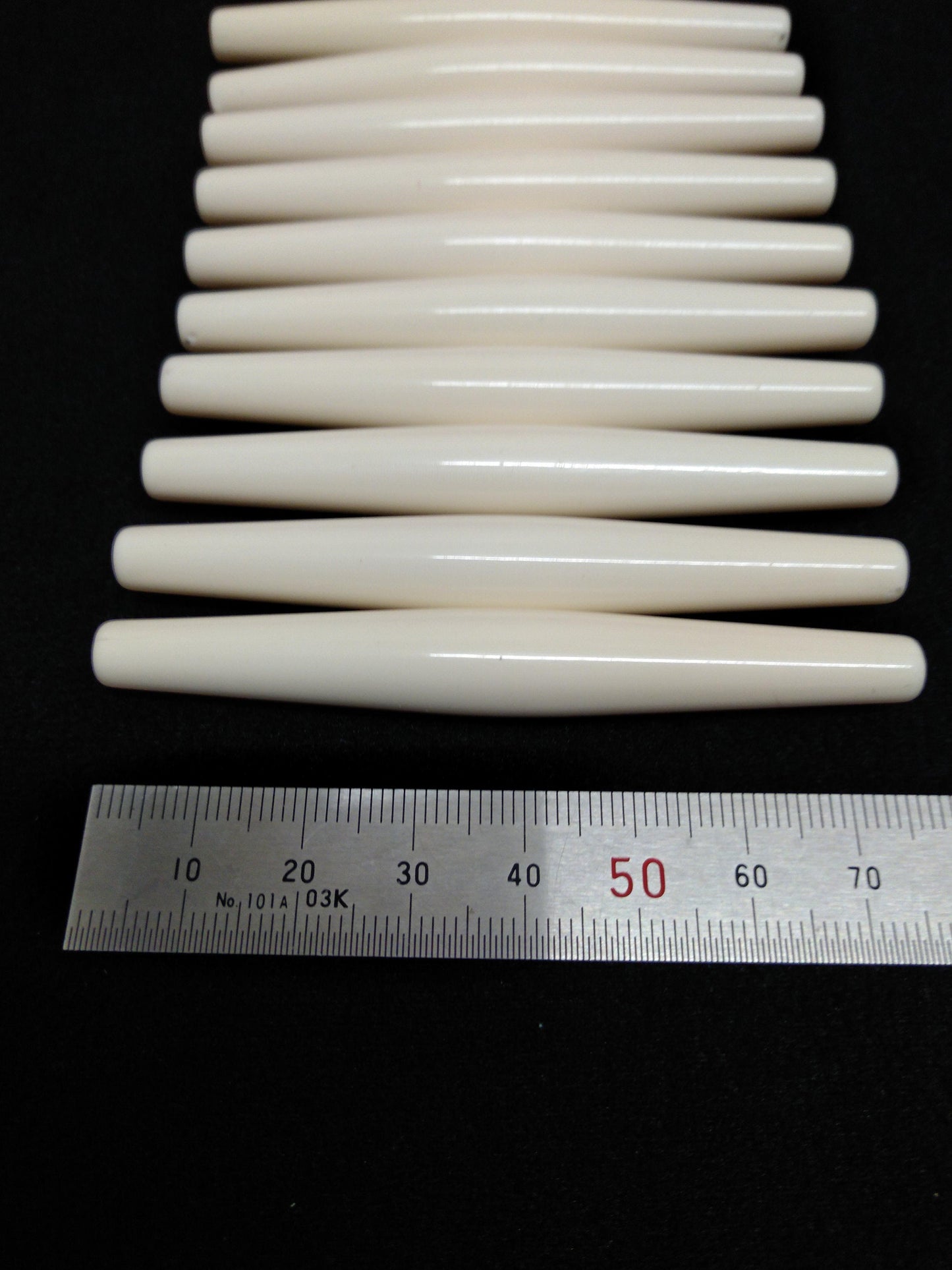 Acrylic Bead Hair Pipes 40mm and 80 mm for Necklaces, Arm Bands, Chokers, Breast Plates, and Macramé