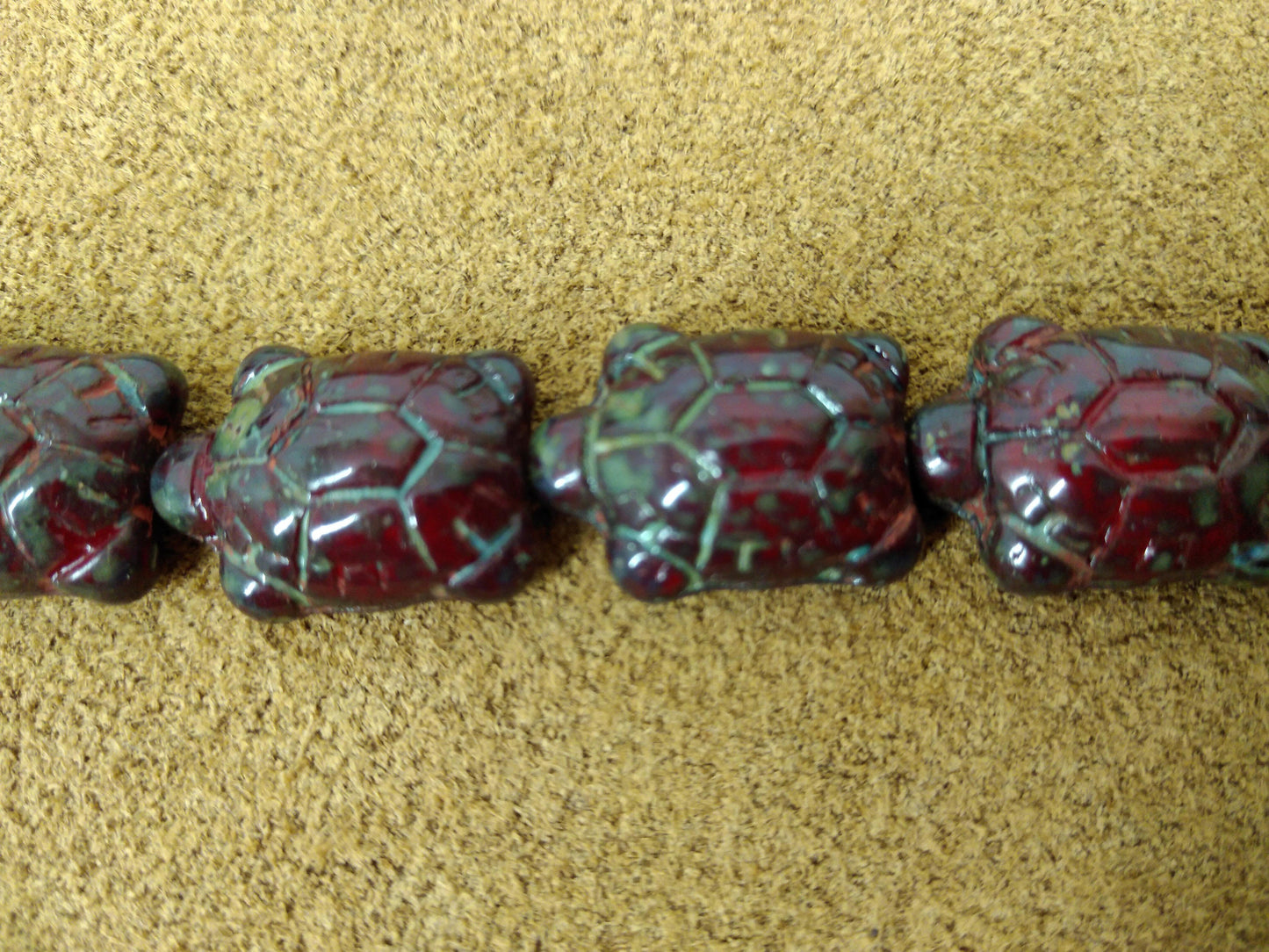 Turtle Beads / Pendant Pre Strung Necklace making set of 9, 20mm x 8mm wide, Jewelry, Necklaces, Earring, Bracelets, Decorations