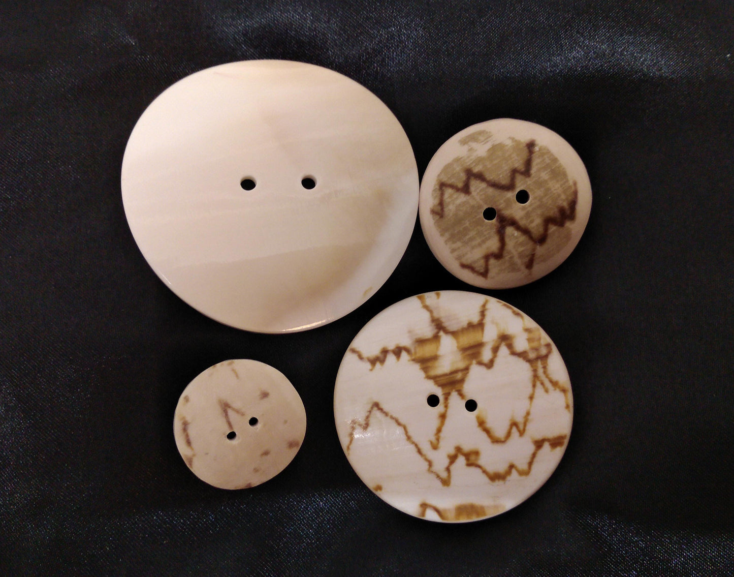 Shell Disc Buttons 1", 1.5", 2" or 2.5" each for Regalia, Button Blankets, Shawls, Macrame, Hats, and Broaches or Clasps