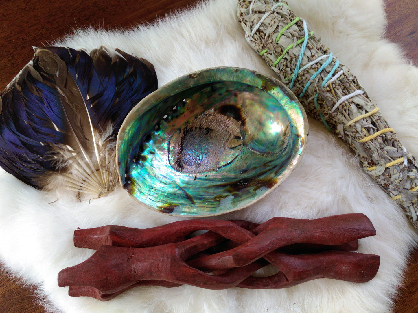 4 3/4" - 5" Paua Shells aka Abalone Shells for Smudging, Ceremonies, Sage, Sweetgrass, Cedar, Tobacco