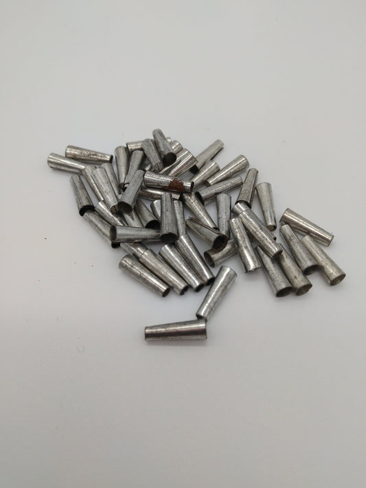 Tin Cones unpolished, Raw 1/2", 3/4", 1", and 1 1/4" packages of 20, 50, or 100, for Regalia, Trim  Fringes, and sound