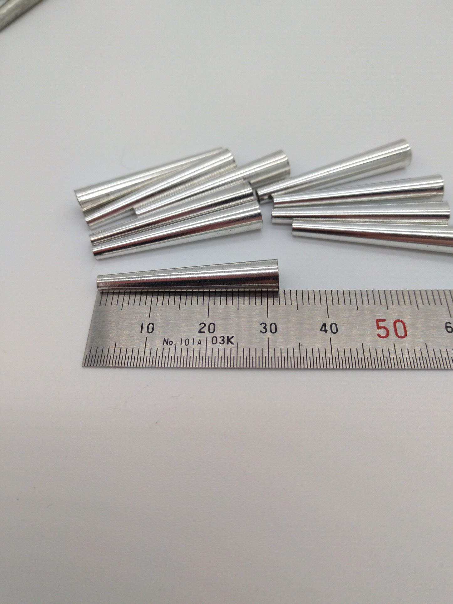 Tin Cones unpolished, Raw 1/2", 3/4", 1", and 1 1/4" packages of 20, 50, or 100, for Regalia, Trim  Fringes, and sound
