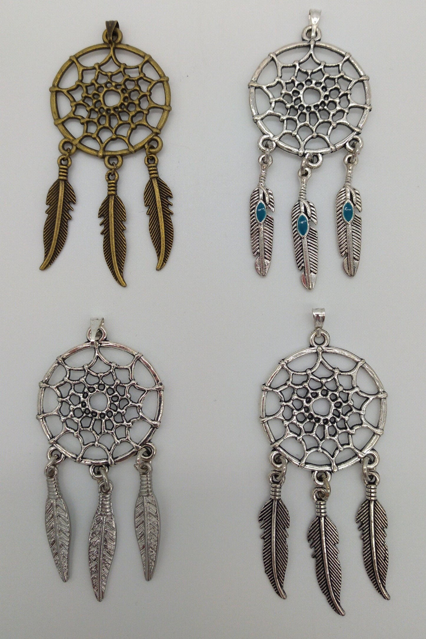 Dreamcatcher Pendants/charms 4 styles to choose from. For making Necklaces, Earrings, Bracelets.